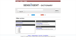 Desktop Screenshot of dictionary.sensagent.com