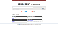 Desktop Screenshot of dicionario.sensagent.com
